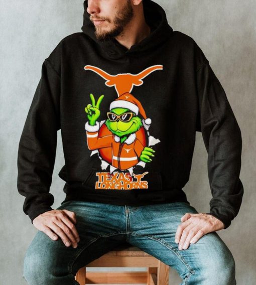 Cool Grinch Texas Longhorns Christmas shirt