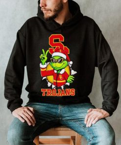 Cool Grinch USC Trojans Christmas shirt