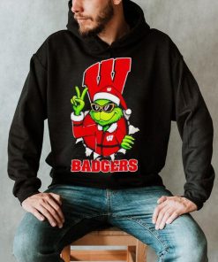 Cool Grinch Wisconsin Badgers Christmas shirt