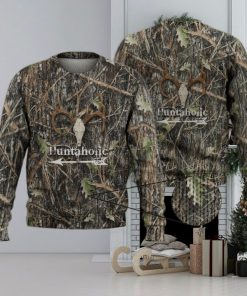 Cool Huntaholic Deer Hunting 3D All Over Printed Shirts 3D Ugly Sweater Christmas Gift Sweater