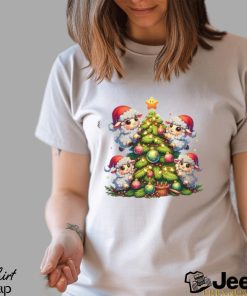 Cool Kawaii Sheep Christmas Tree T Shirt