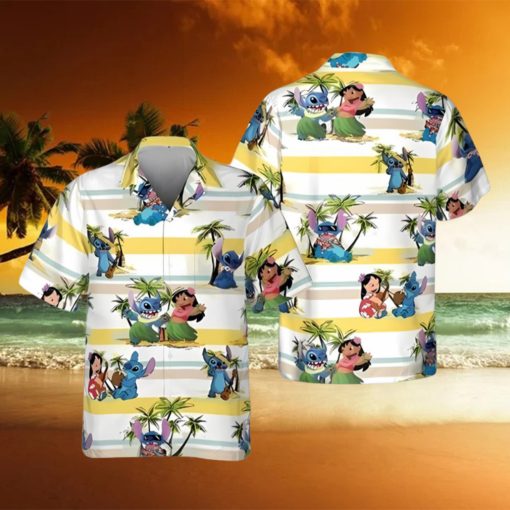 Cool Lilo And Stitch Hawaiian Shirt Island Pattern Gift For Disney Lovers
