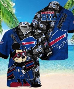 Cool Mickey Mouse Buffalo Bills Hawaiian Shirt Gift For Disney Lovers