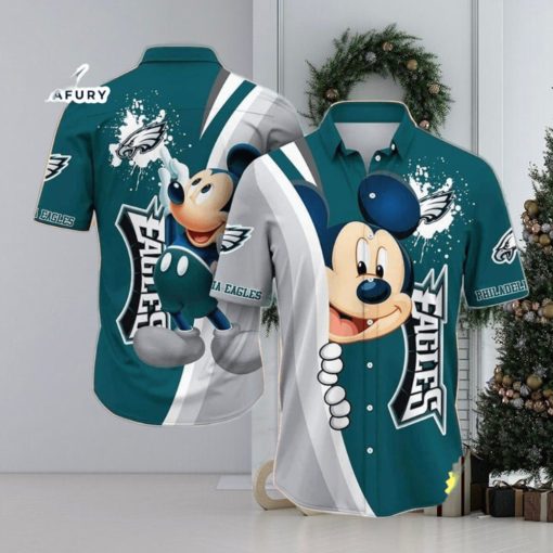 Cool Mickey Mouse Disney NFL Philadelphia Eagles NFL Hawaiian Shirt