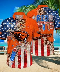 Cool NCAA Oregon State Beavers Hawaiian Shirt Independence Day Gift For Friends