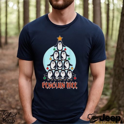 Cool Penguin Christmas Tree For Men Women Penguin Tree T Shirts Sweatshirt