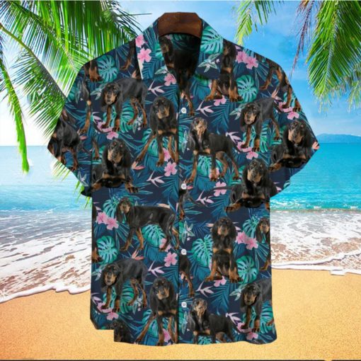 Coonhound Tropical Hawaiian Shirt V1 Gift For Men And Women, Pet Lover