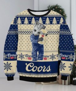 Coors Banquet Baby Groot Guardians Of The Galaxy Ugly Christmas Sweater