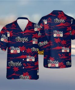 Coors Banquet Beer Beach Pattern Hawaiian Shirt