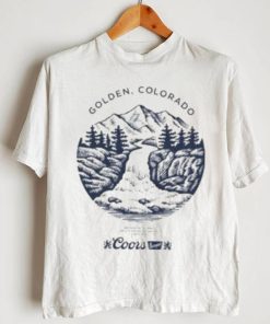 Coors Banquet Beer Golden Colorado Mountains Logo Shirt