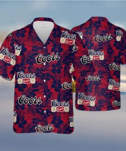 Coors Banquet Beer Tropical Flower Pattern Hawaiian Shirt Beach Gift For Him