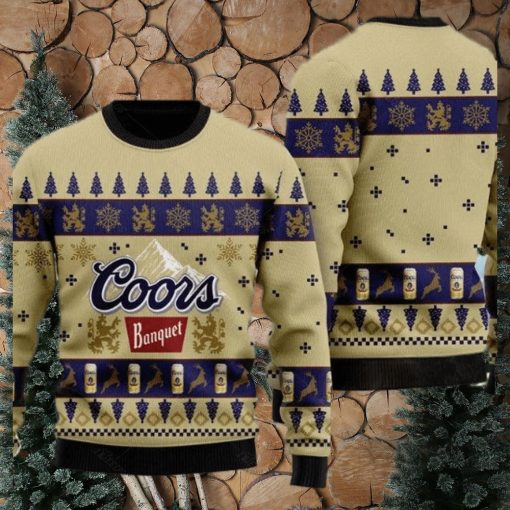 Coors Banquet Beer Ugly Christmas Sweater Xmas transformed