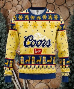 Coors Banquet Beer Ugly Knitted Christmas Sweater Coors Light Sweatshirt