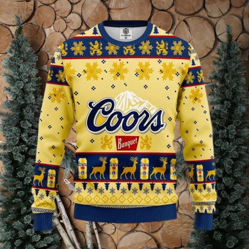 Coors Banquet Beer Ugly Knitted Christmas Sweater Coors Light Sweatshirt