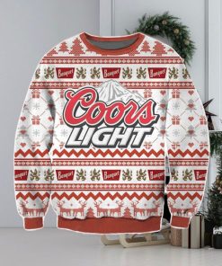 Coors Light Beer Christmas Ugly Wool Knitted Sweater