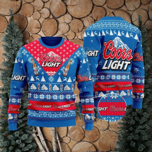 Coors Light Beer Knitted Xmas Sweater Gift Men And Women