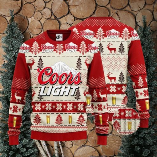 Coors Light Beer Ugly Christmas Sweater