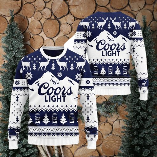 Coors Light Beer Ugly Christmas Ugly Sweater Coors Ugly Xmas