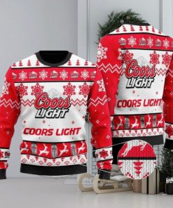 Coors Light Sweater, Christmas Gift Apparel, Merry Ugly Christmas Sweater