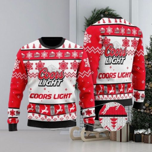 Coors Light Sweater, Christmas Gift Apparel, Merry Ugly Christmas Sweater