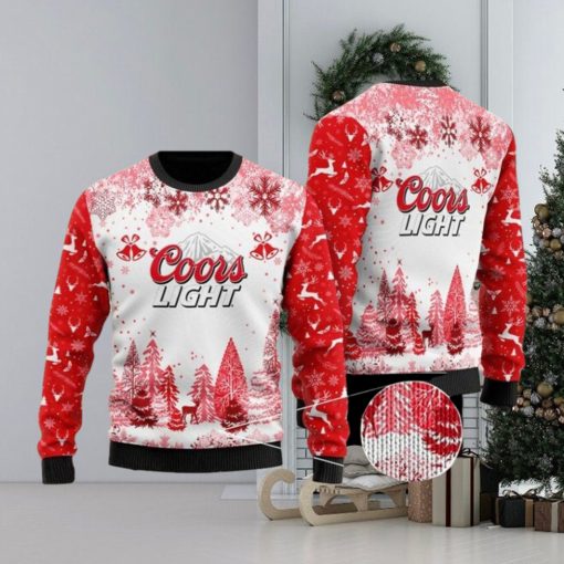 Coors Light Ugly Christmas Sweater 3D, Coors Beer Ugly Sweater