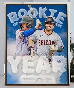 Corbin Carroll Is The 2023 National League Rookie Of The Year Home Decor Poster Canvas