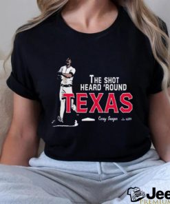 Corey seager shot heard round Texas mlbpa 2023 shirt