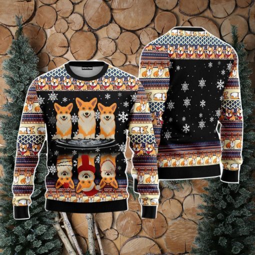 Corgi Dog Christmas Unisex Ugly Sweater