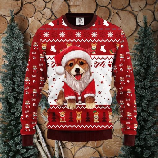 Corgi Noel Cute Thanksgiving Women Mens Ugly Christmas Sweater