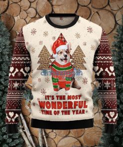 Corgi The Most Beautiful Time Ugly Christmas Sweater Best Gift For Xmas