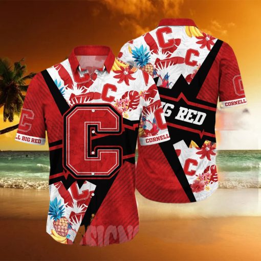 Cornell Big Red NCAA Floral All Over Print Classic Hawaiian Shirt