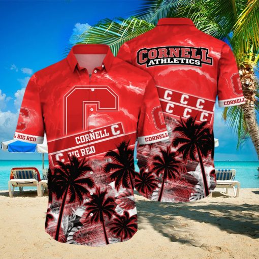 Cornell Big Red NCAA Hawaiian Shirt Coastline Aloha Shirt