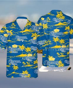 Corona Aloha Beach Pattern Hawaiian Shirt