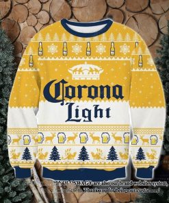 Corona Light Beer Ugly Christmas Wool Knitted Sweater