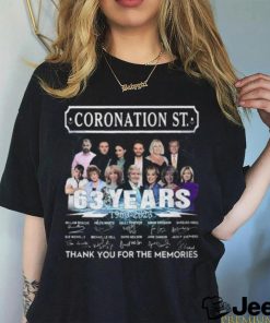 Coronation St 63 Years 1960 – 2023 Thank You For The Memories T Shirt