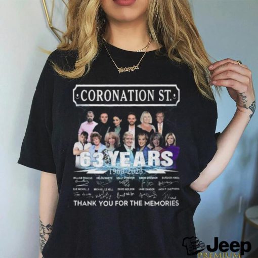 Coronation St 63 Years 1960 – 2023 Thank You For The Memories T Shirt