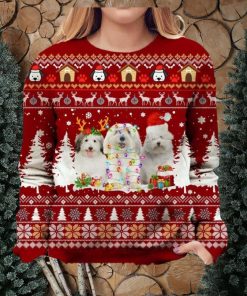 Coton De Tulear Ugly Christmas Holiday Sweater