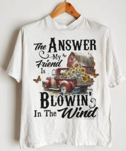 Country Truck The Answer My Friend Blowin’ In The Wind Sunflower shirt