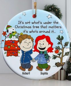 Couple, Under The Christmas Tree, Personalized Ornament, Christmas Gifts For Couple