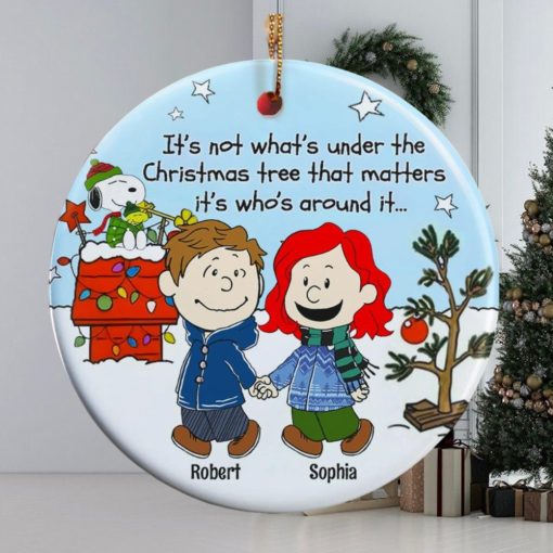 Couple, Under The Christmas Tree, Personalized Ornament, Christmas Gifts For Couple