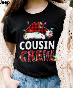 Cousin Crew Santa Red Plaid Xmas Funny Christmas Pajamas Shirt