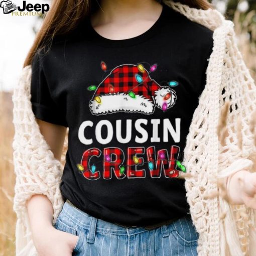 Cousin Crew Santa Red Plaid Xmas Funny Christmas Pajamas Shirt