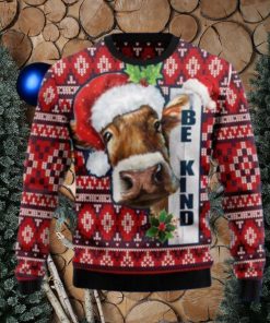 Cow Be Kind Ugly Christmas Sweaters Style Gift For Men And Women