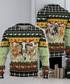 Cow Christmas Lights Ugly Christmas Sweater Men And Women Christmas Gift Sweater