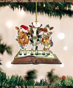 Cow Christmas Ornament 2023 Christmas Tree Ornament Gifts For Cow Lovers