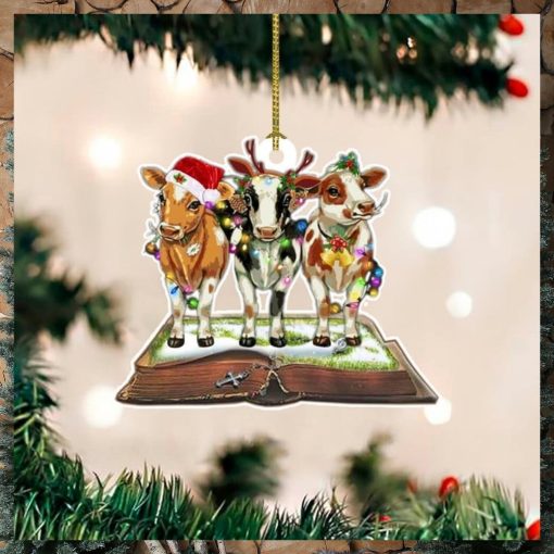 Cow Christmas Ornament 2023 Christmas Tree Ornament Gifts For Cow Lovers