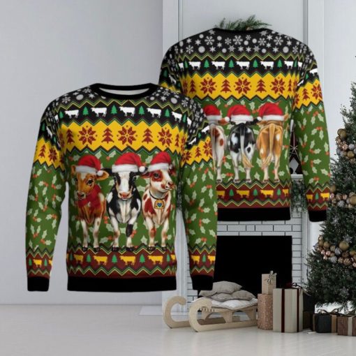 Cow Christmas Ugly Sweater
