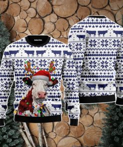 Cow Christmas Unisex Ugly Sweater