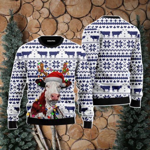 Cow Christmas Unisex Ugly Sweater