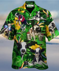 Cow Dancing And Play Funny Tropical Style Hawaiian Shirt – Trendy Aloha